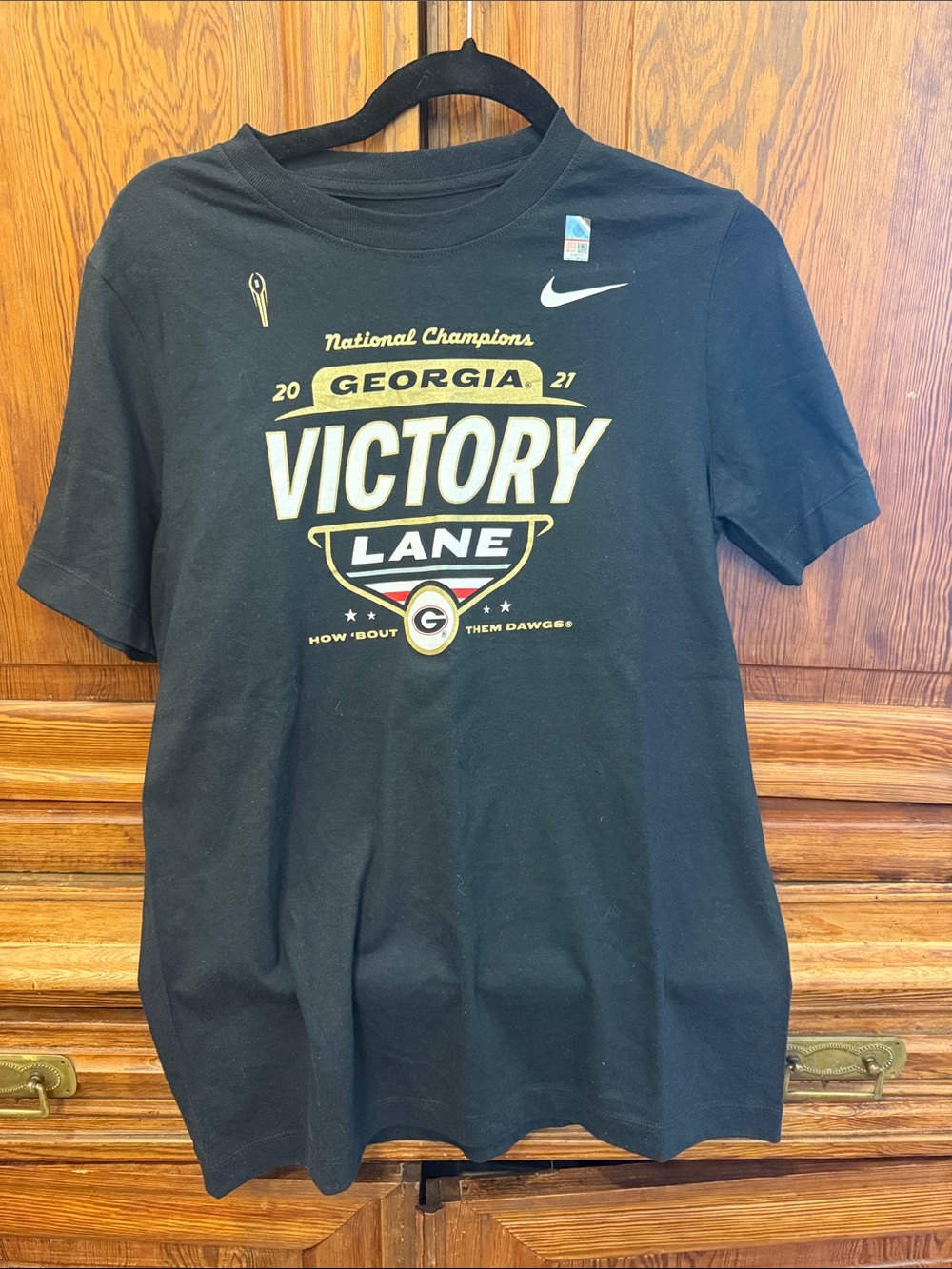 Nike Georgia Bulldogs 2021 National Champions Victory Lane T-Shirt XL Black